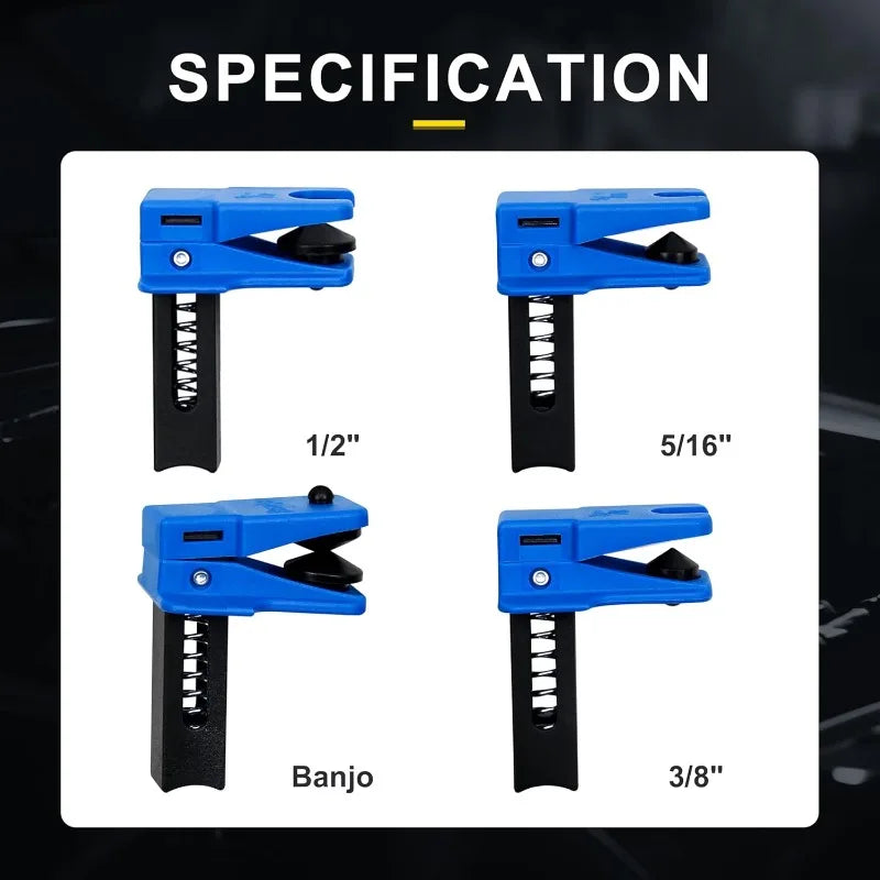 Brake Line Plug Automatic Fluid Stop Clamp Set 4 PCS Car Brake Line Clamp Car Brake Oil Line Plug Tool Universal for Most Cars Oasis Select