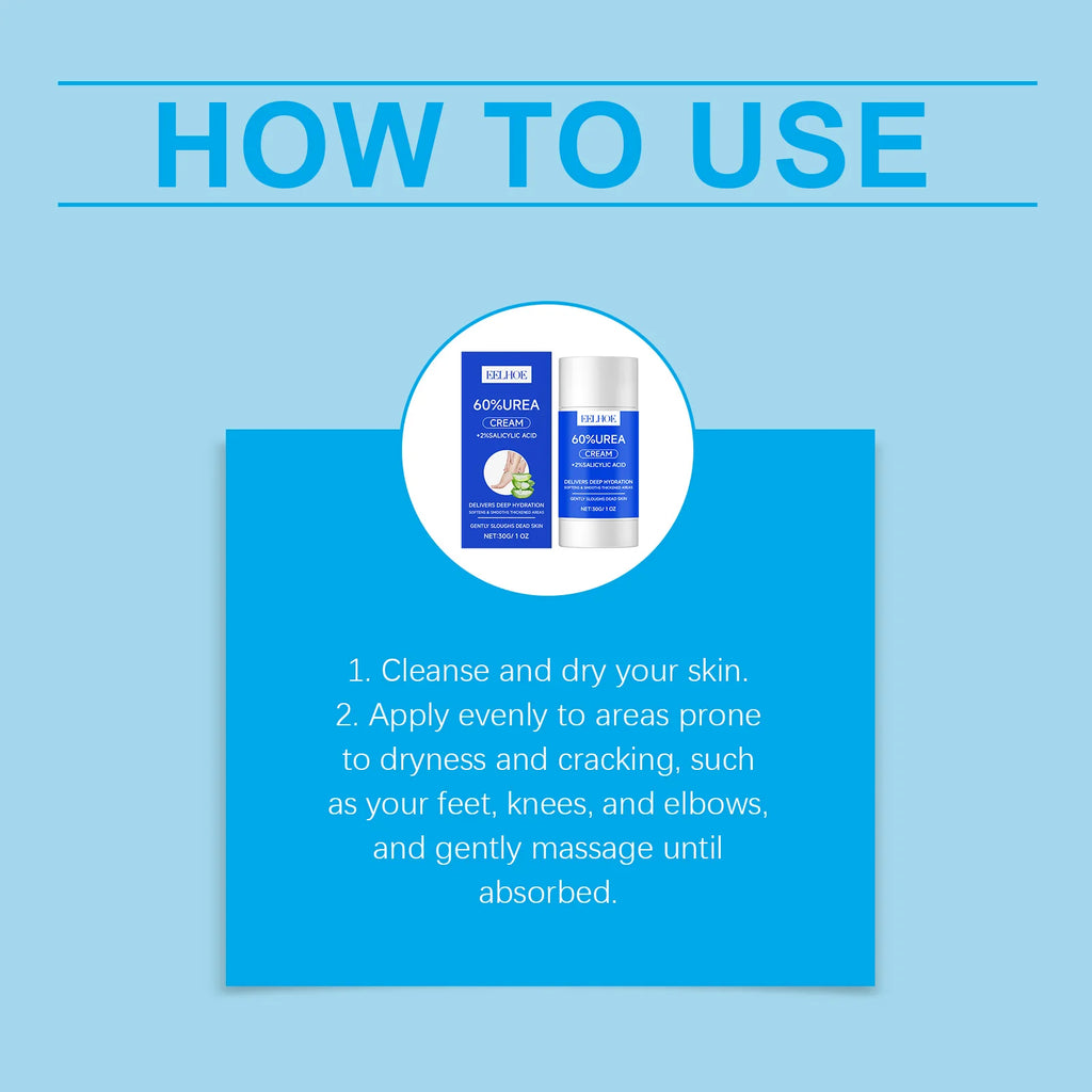 Urea 40% + Salicylic Acid 2% Foot Cream – Repair Cracked Heels Foot Cream Oasis Select