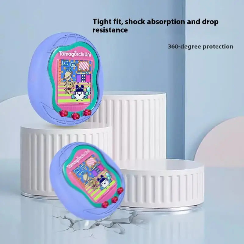 Protective Soft Silicone Skin Case for Virtual Interactive Pet Gaming Tamagotchi Uni with Screen Guard Oasis Select