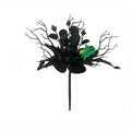 Artificial Maple Leaf Halloween Pumpkin Skull Black Maple Leaf Indoor Branch Decoration Oasis Select F