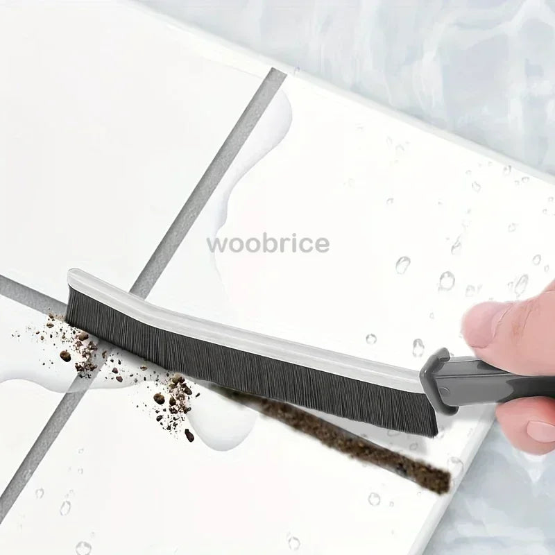Household Cleaning Brush Bathroom Scrubber Radiator Crevice Cleaning Brush Multifunctional Thin Brushes Long Handle Ergonomic Oasis Select