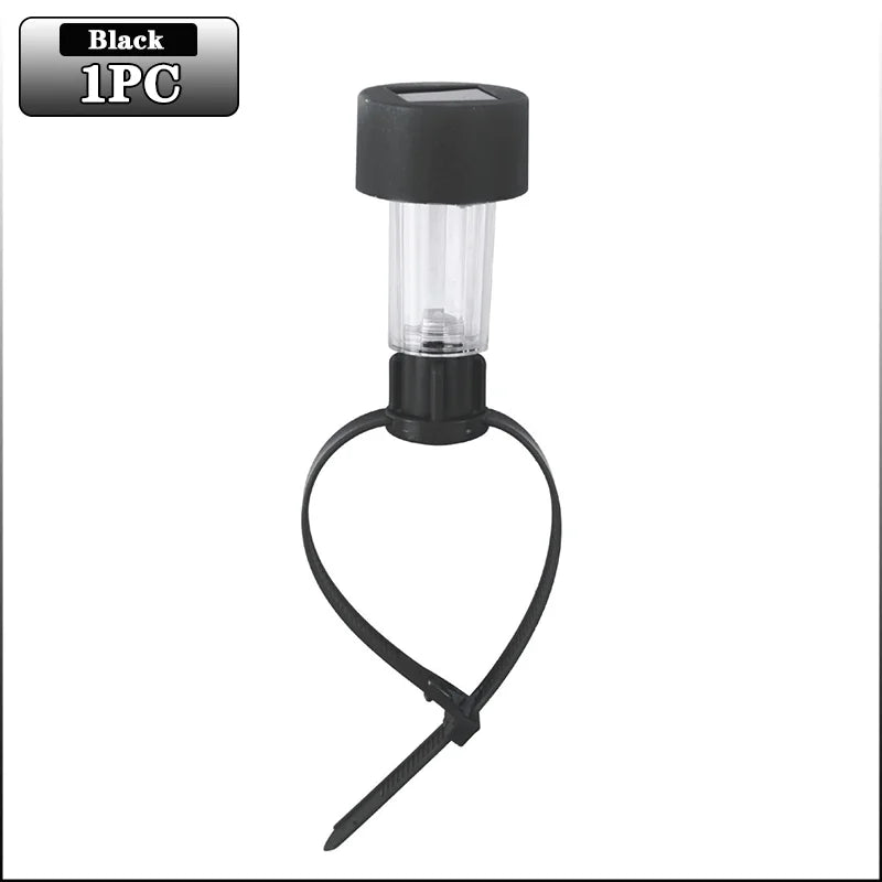 1-10PC Solar Pool Light Hanging LED Cylinder Lamp for Above Ground Pool Outdoor Garden Decoration Waterproof Warm White IP44 Use Oasis Select Black-1PC