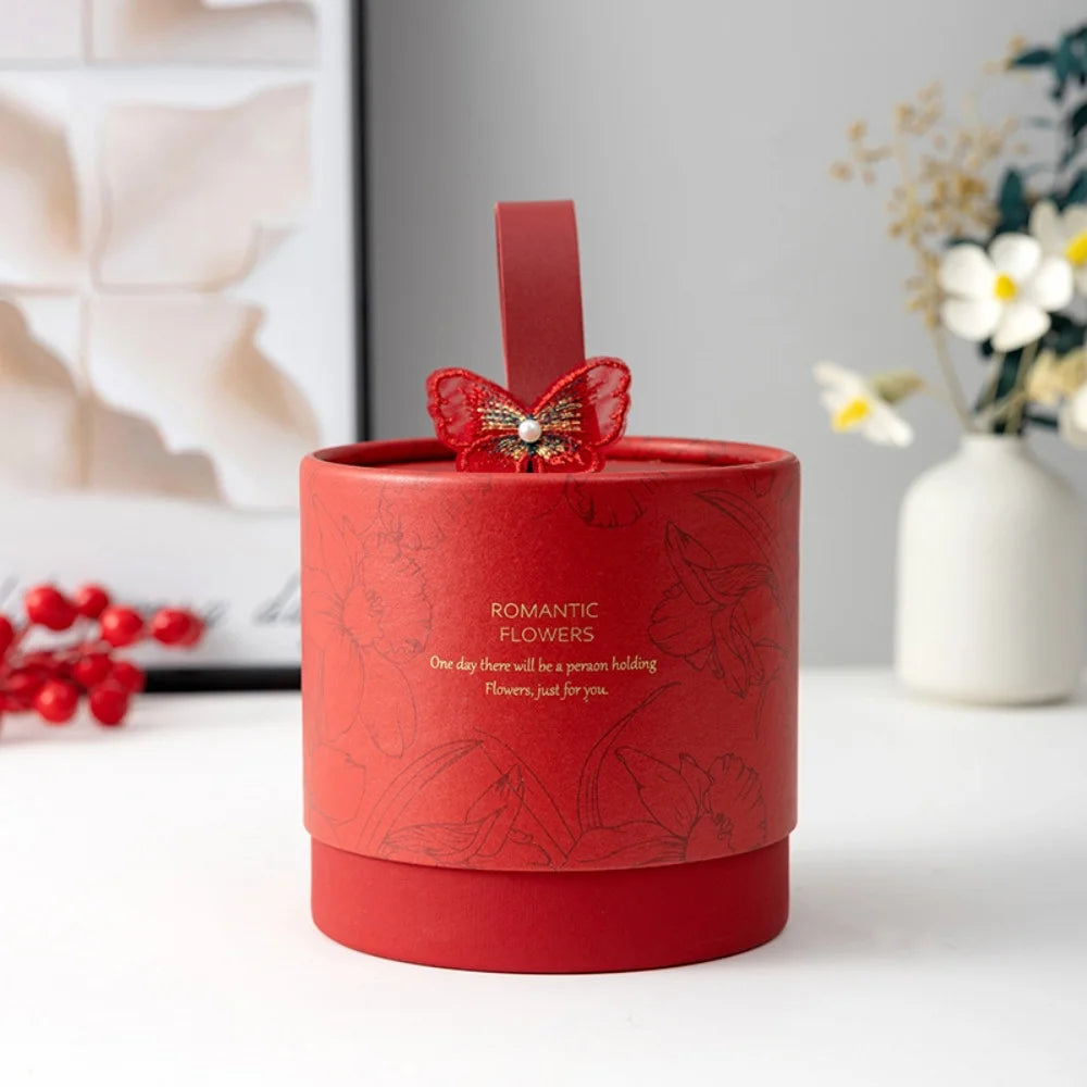 Butterfly Pearl Gift Box with Handle | Wedding & Holiday
