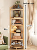 Corner Cabinet Triangle Corner Cabinet Indoor Shelf Shelf Living Room Floor Locker Modern Simple Storage Rack Oasis Select primary colors-6