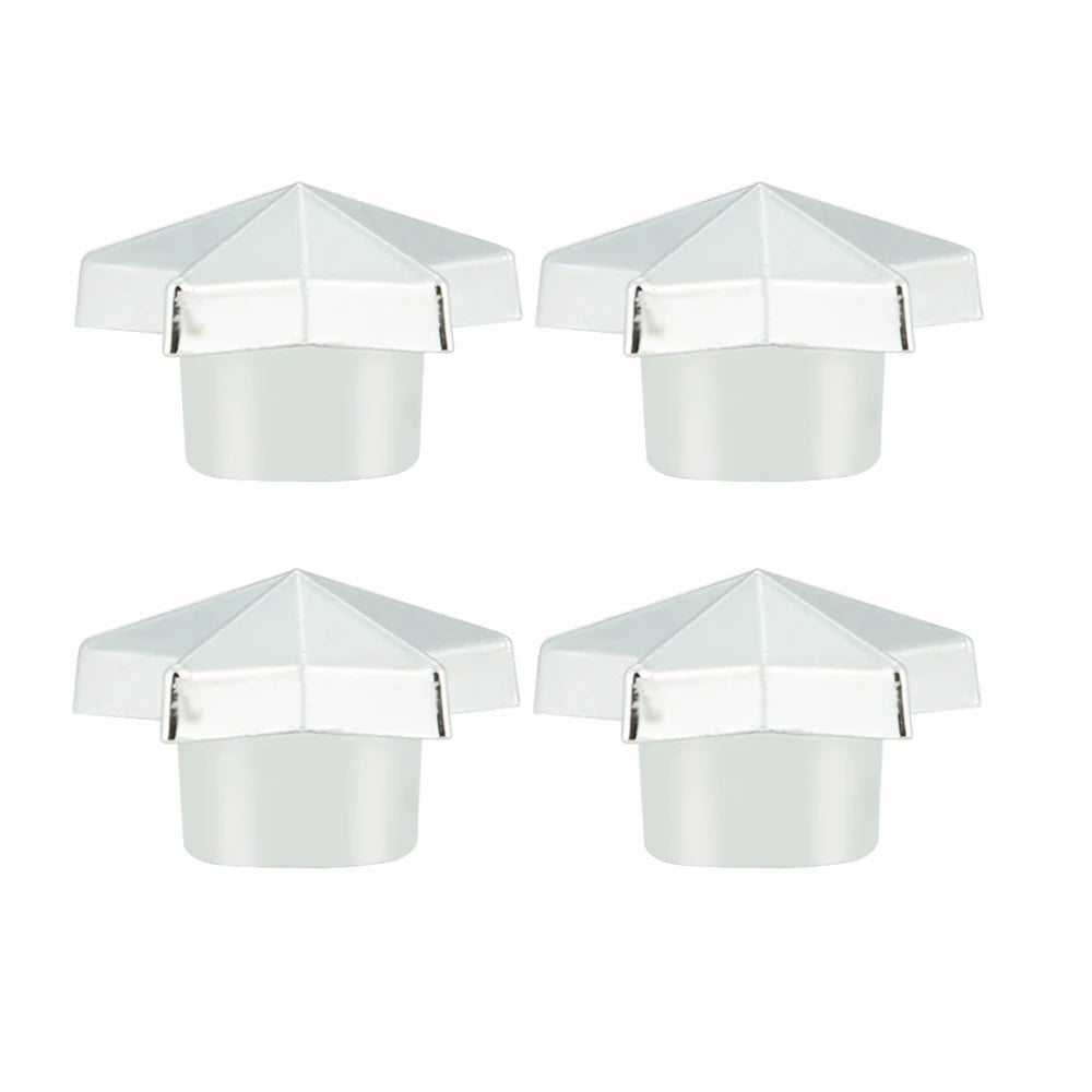 AQTQAQ 4Pcs/Set Tire Stem Valve Caps Universal Pentagram Shaped Wheel Tyre Air Valve Stem Caps Dust Covers Oasis Select