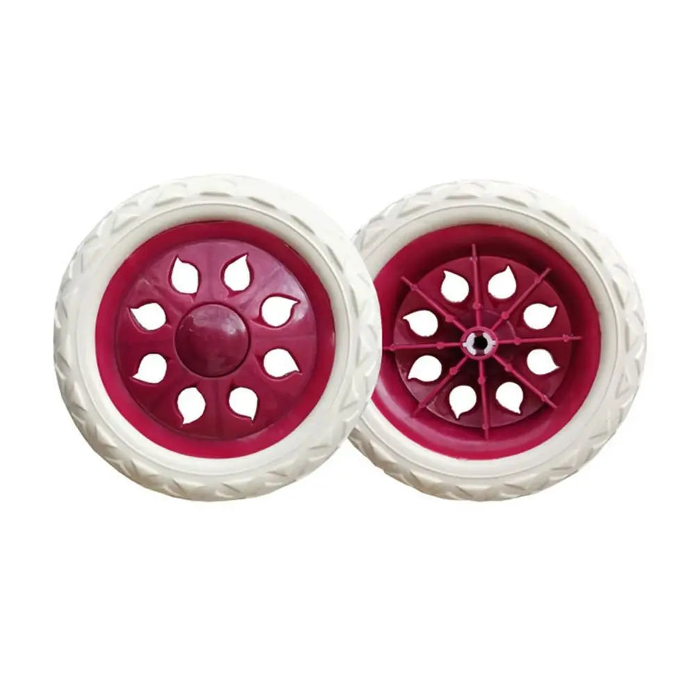 2Pcs EVA Shoppin Cart Wheels 6.3Inch Replacement Travelling Trolley Caster Anti Slip Flexible Tire Wheel Luggage Accessories Oasis Select 5