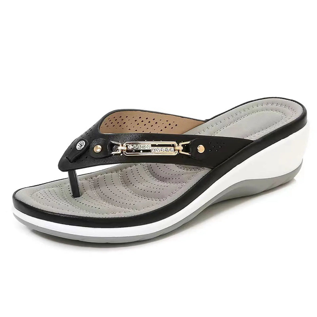 Women's Open Toe Non-Slip Slides – Beach Sandals & Slippers Women's Slide Sandals Oasis Select Black 36