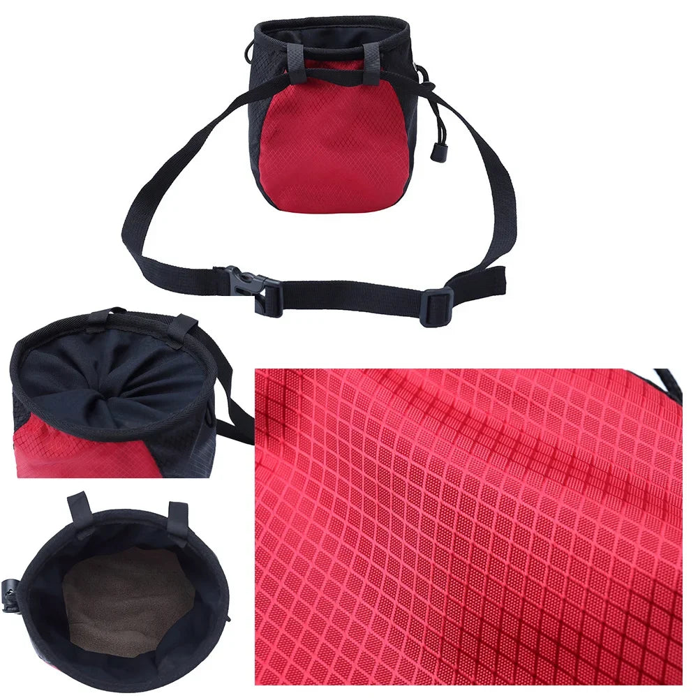 Printing Climbing Gym Magnesium Powder Storage Adjustable Waist Belt Nonslip Chalk Bag Bouldering Weightlifting Pouch Oasis Select