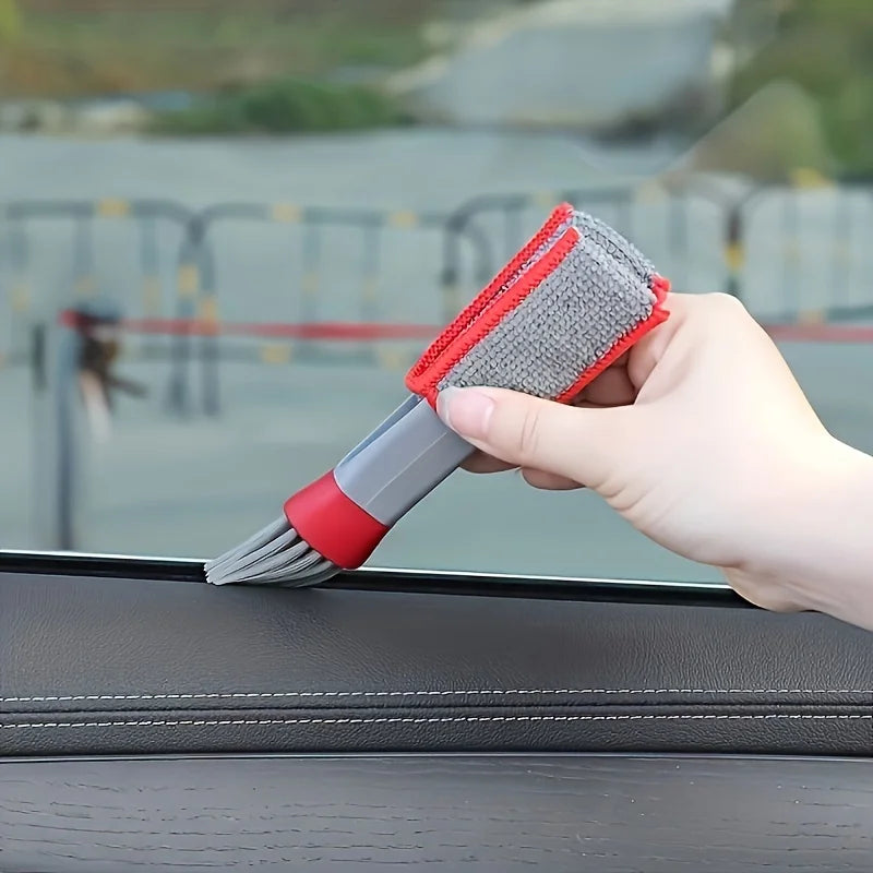 Double Head Car Detail Cleaning Brushes Car Air Vent Cleaning Conditioner Grille Duster Wipe Brushes Car Interior Cleaning Tools Oasis Select