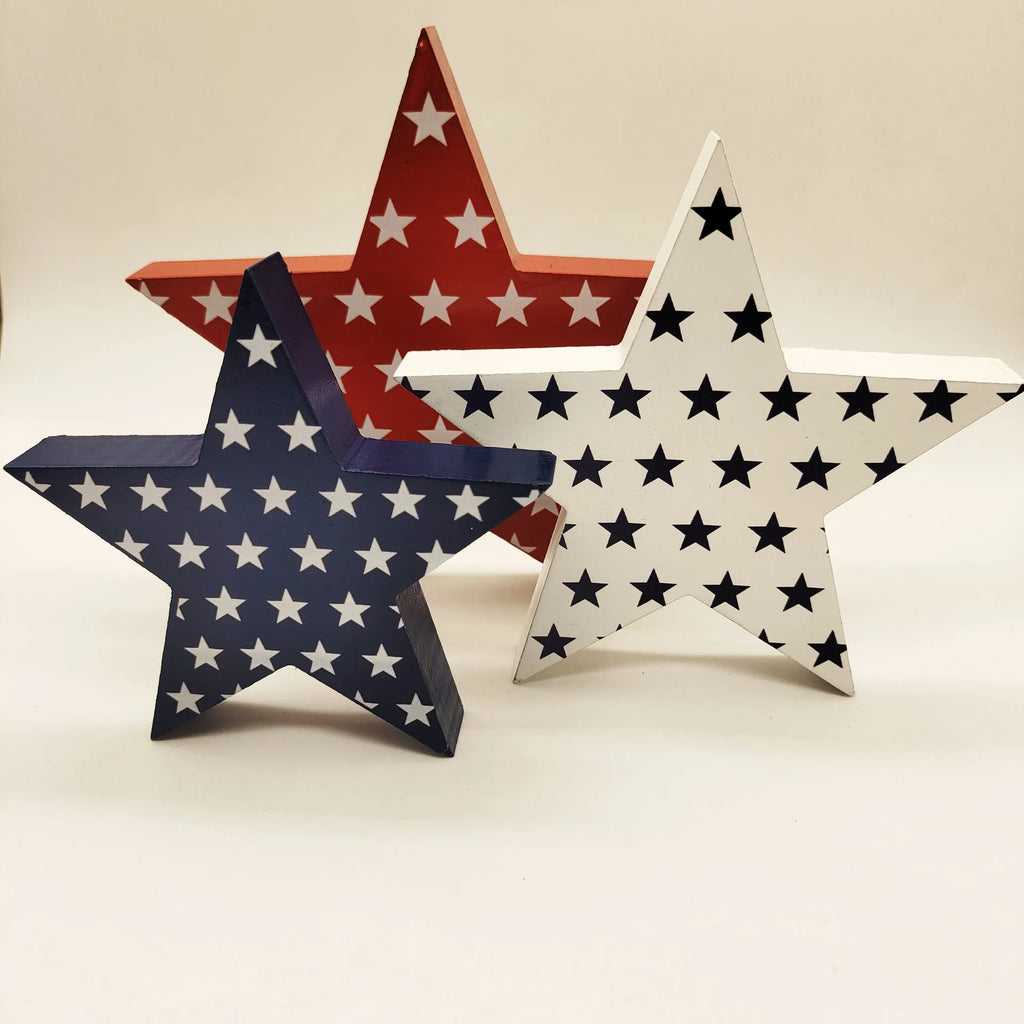 Independence Day Wooden Crafts National Day Creative Home Tabletop Decorations Oasis Select