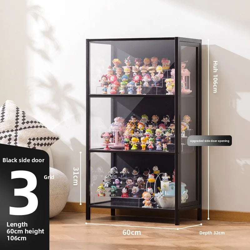 Blind box storage display stand Large capacity transparent acrylic storage box POP MART figure doll collection cabinet Oasis Select Two doors 60 long