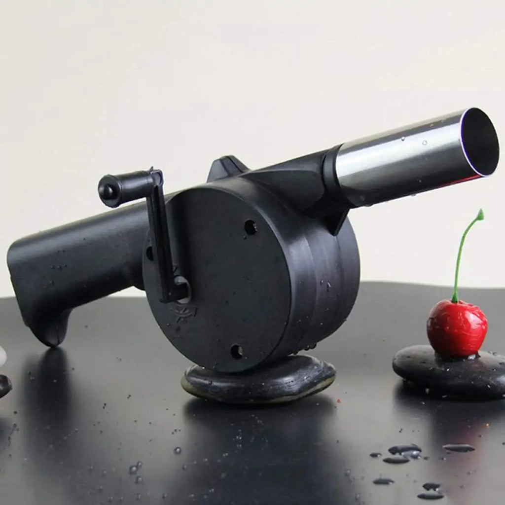 Mini Hand-cranked Air Blower Portable BBQ Grill Fire Bellows Barbecue Fan for Picnic Camping Outdoor Grilling Essentials Oasis Select