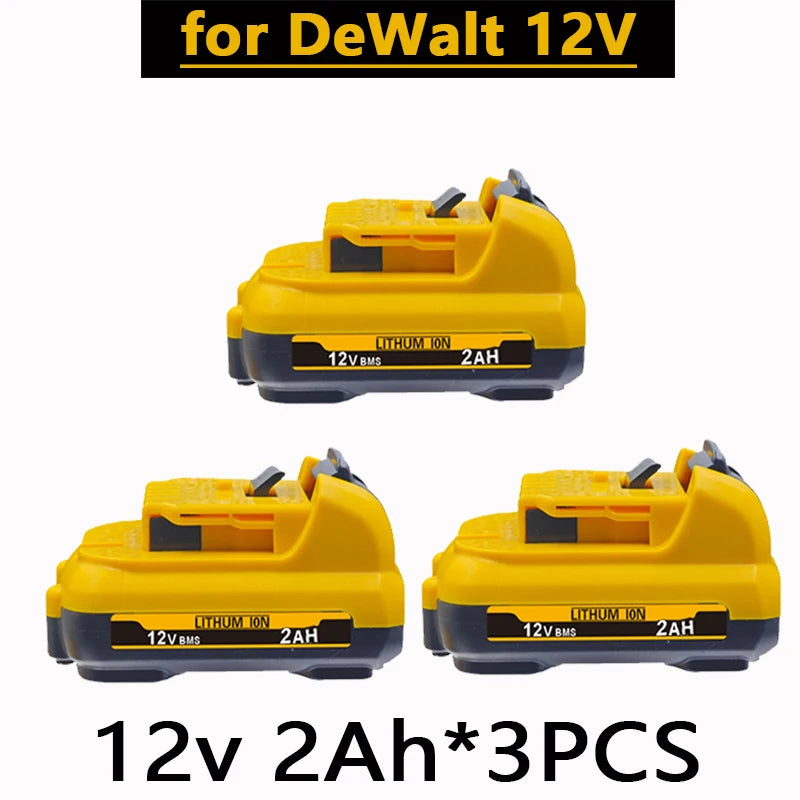 .For DeWalt DCB120 - DCB127 Rechargeable Batteries - 3000mAh 12V Max Lithium Ion Replacement Battery..。 Oasis Select 12V 2.0AH X3
