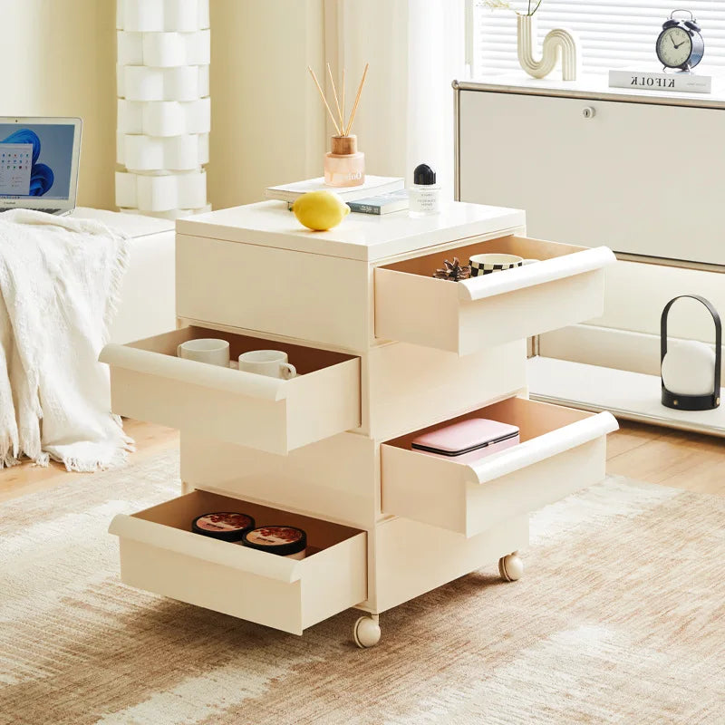 Removable panda cabinet medieval bedside table ins plastic multi-layer storage cabinet bedroom simple locker Oasis Select