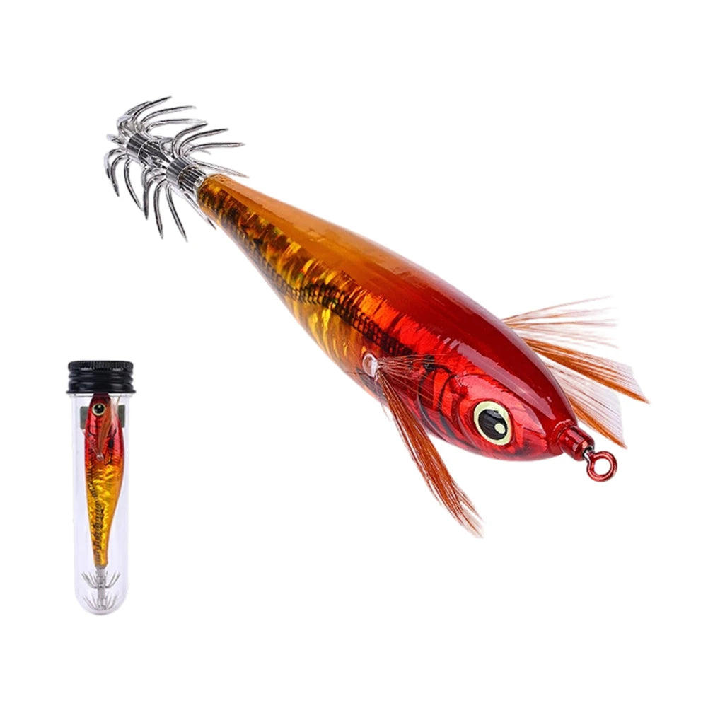 10cm 10.7g Horizontal Shrimp Squid Hook Slow Sinking Artificial Lure With Sound Bead For Octopus Sea Fishing Night Tackle Oasis Select 17