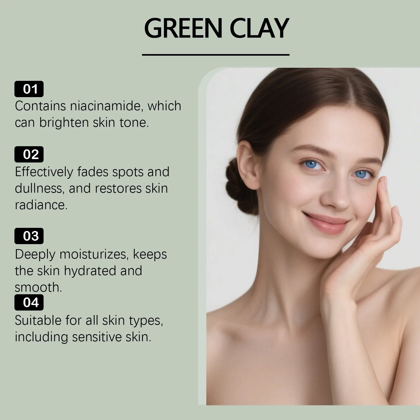 Hoygi Green Clay Centella Cleanser – Acne & Sensitive Skin Facial Cleanser Oasis Select