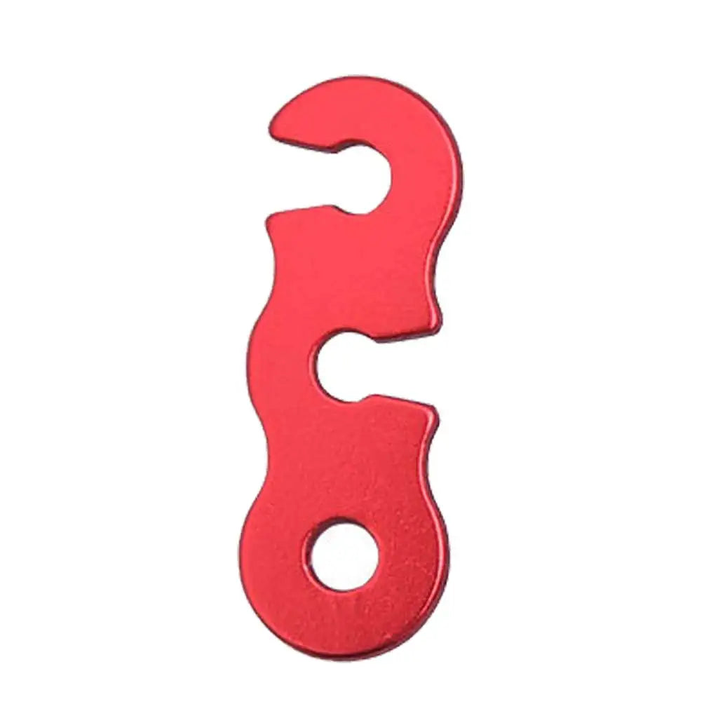 Aluminium Alloy Guyline Adjuster Camping Tent Shelter Tensioner for Tent Rope Stopper Adjuster 3 Hole Open End Cord Lock Oasis Select Red 1 Piece