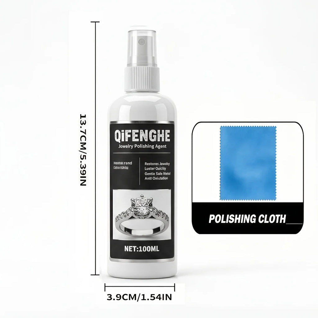 QIFENGHE Jewelry Polishing Spray – Rings, Diamonds & Metals Jewelry Cleaning Spray Oasis Select Other