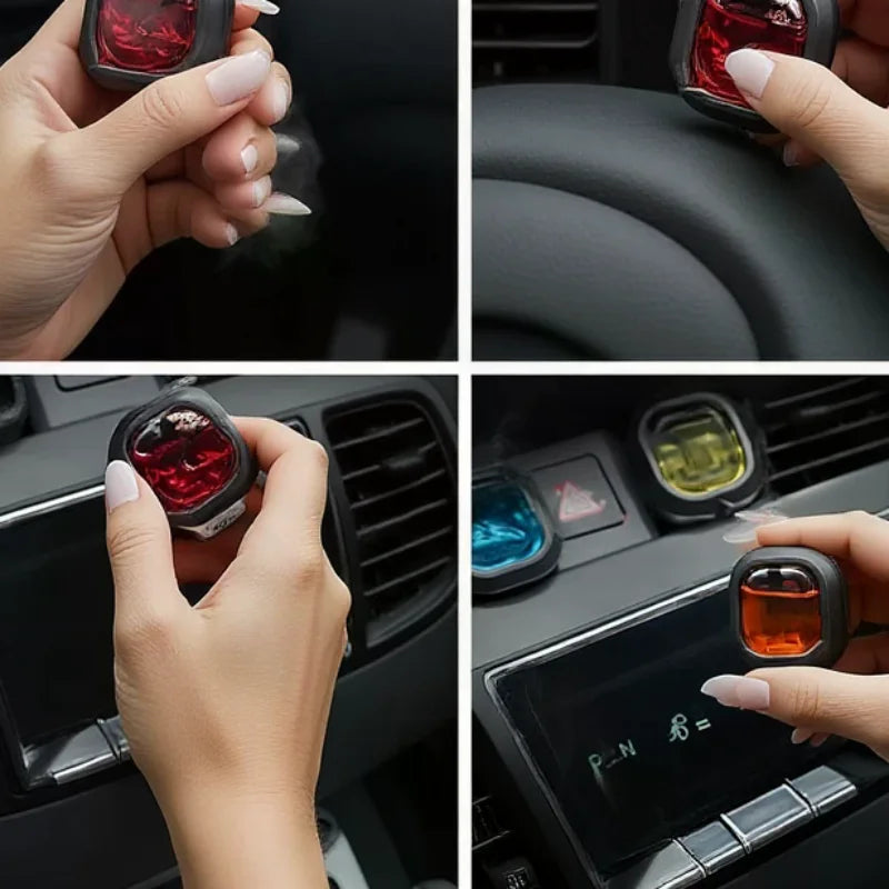 Long-Lasting Car Air Freshener Vent Clip Essential Oil Scented Odor Eliminator 0.14oz Alcohol-Free Fragrance For Fresh Car Smell Oasis Select