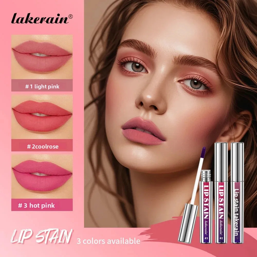 Lakerain Peel-Off Lip Stain – Matte Waterproof Lip Tint