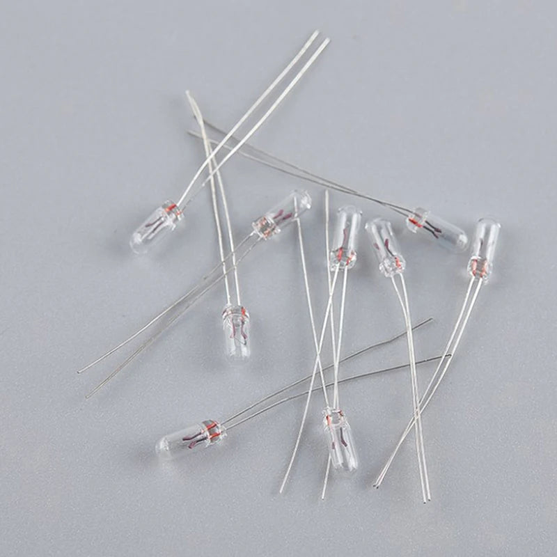 Hot Sale 25PCS 5mm 4mm 3mm Clear 12V Mini Bulb Of Wheat Rice Bulbs Switch Button Bulbs Indicator Bulb Tungsten Lamp Oasis Select