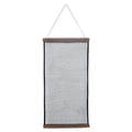 Wood Frame Mesh Grid Jewelry Hanging Display & Storage Rack