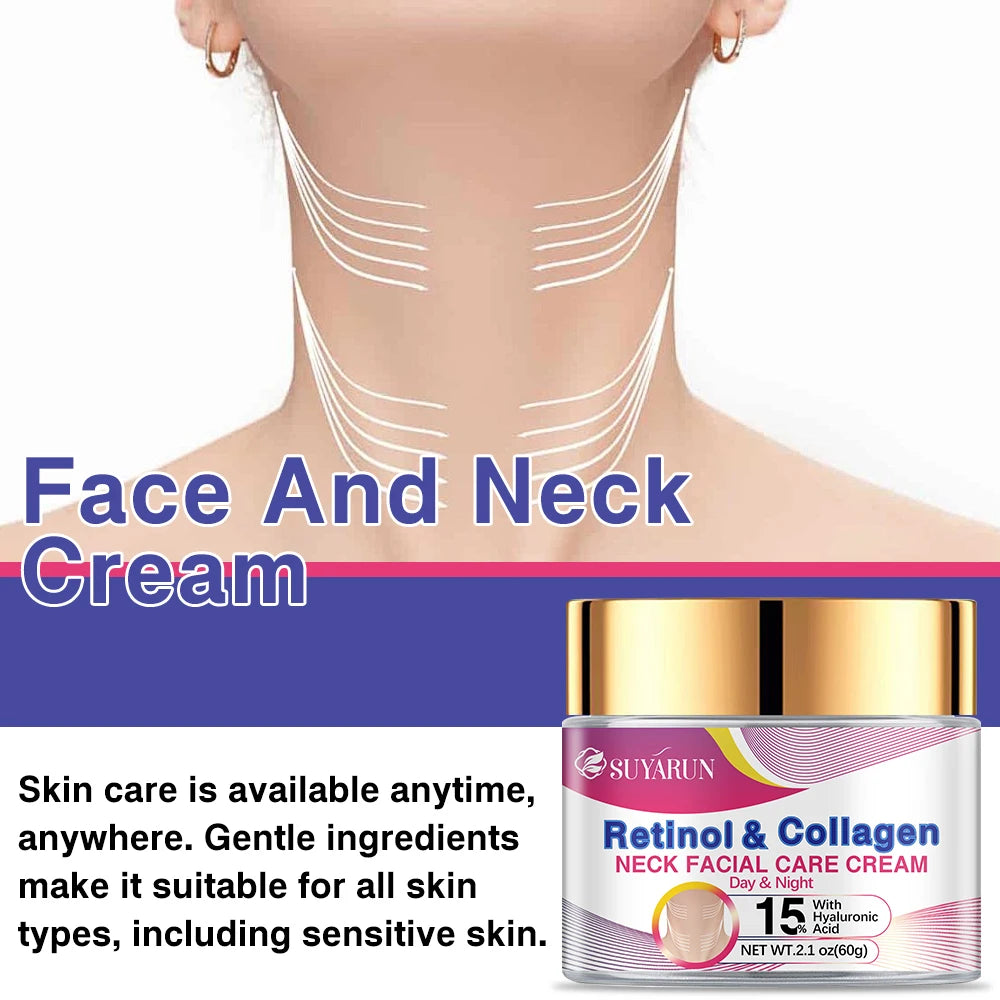 SUYARUN Retinol Collagen Face & Neck Firming Cream | Glass Jar Firming Face Cream Oasis Select