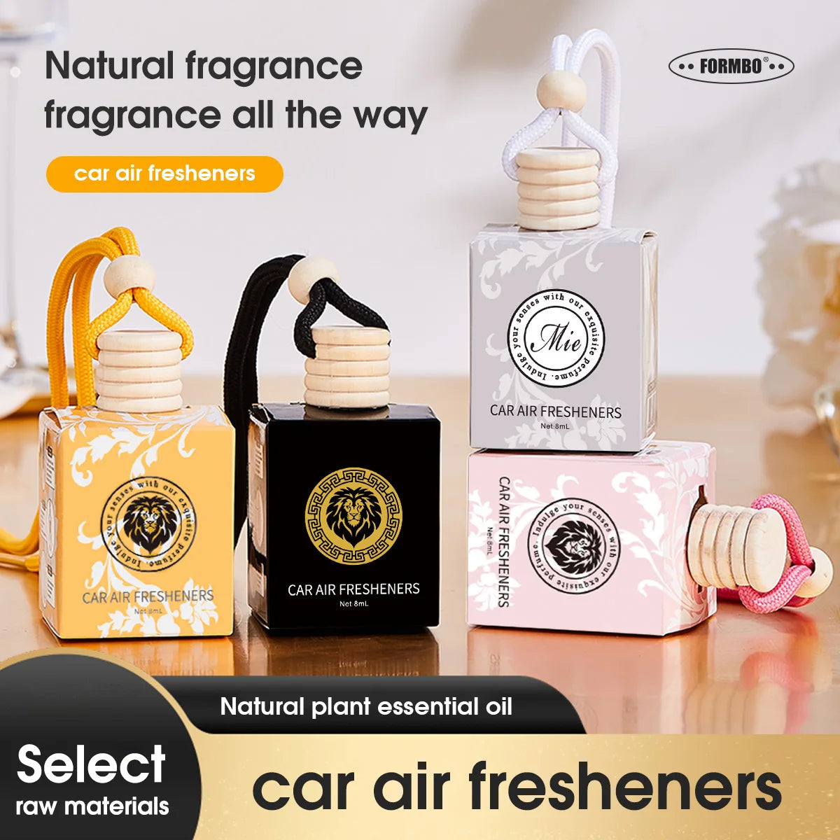 FORMBO Car Air Freshener – Long-Lasting Liquid Fragrance 8ml Car Air Freshener Oasis Select