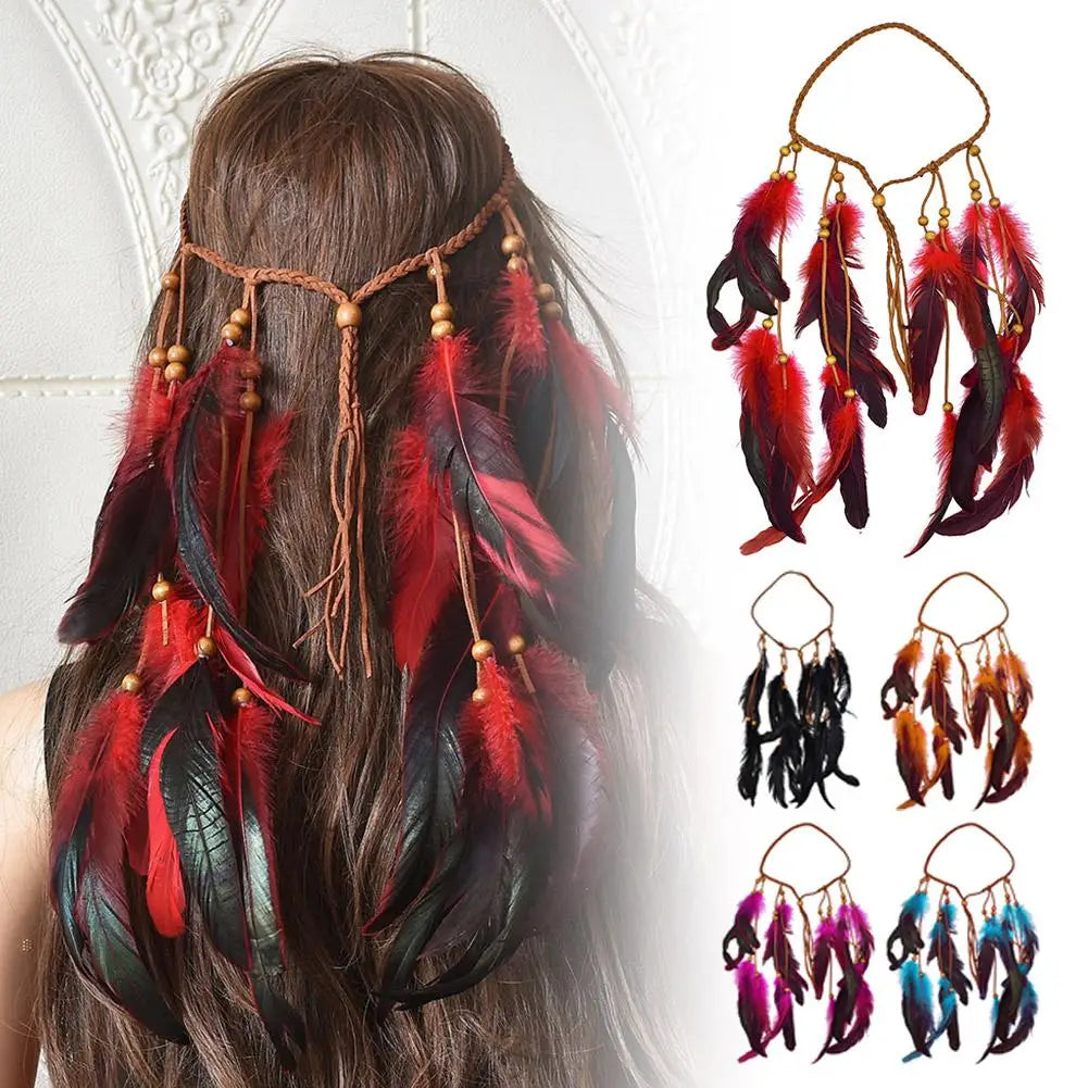 Bohemian Feather Headband – Carnival Costume & Festival