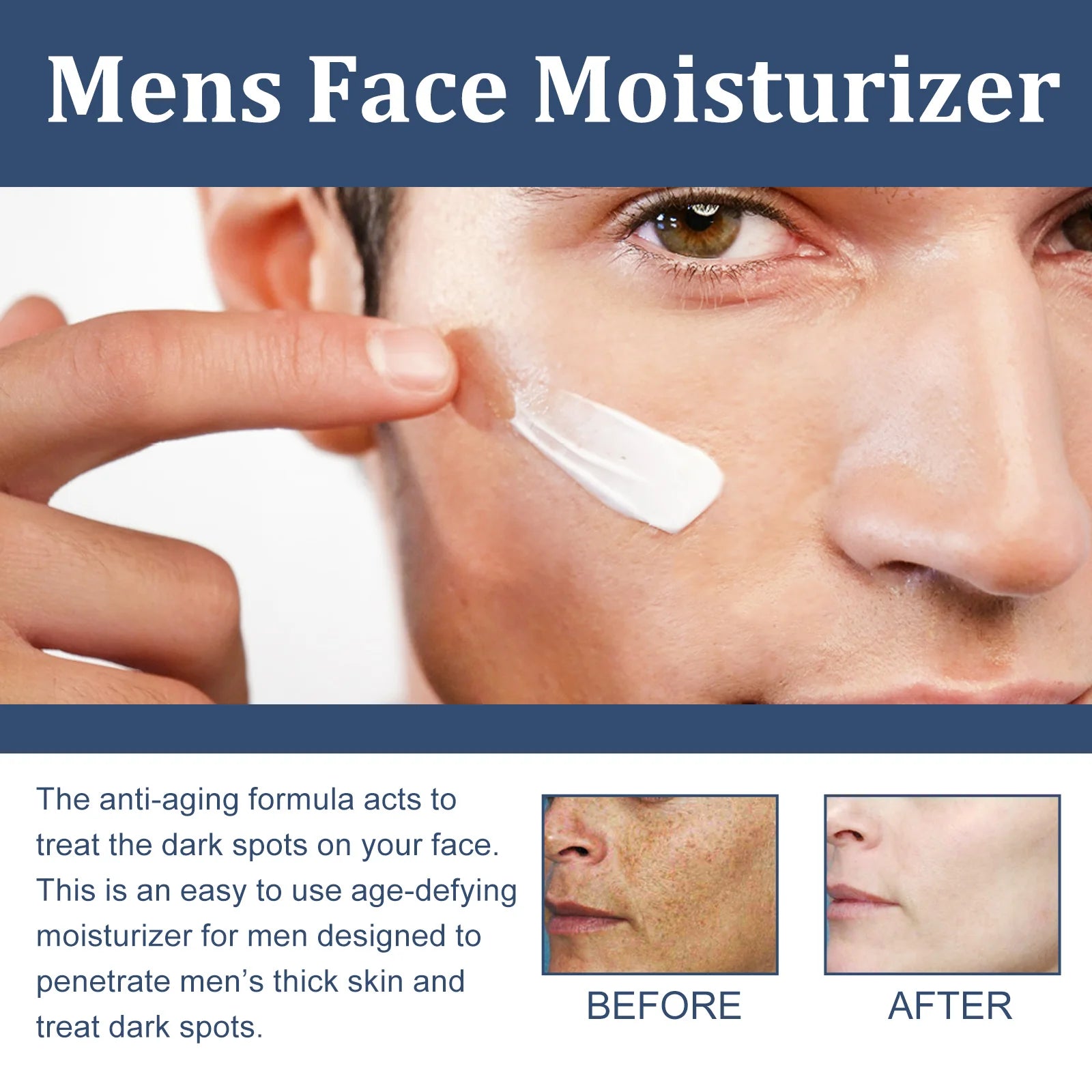 East Moon 6-in-1 Men's Face Cream | Collagen Anti-Aging Men's Face Cream Oasis Select