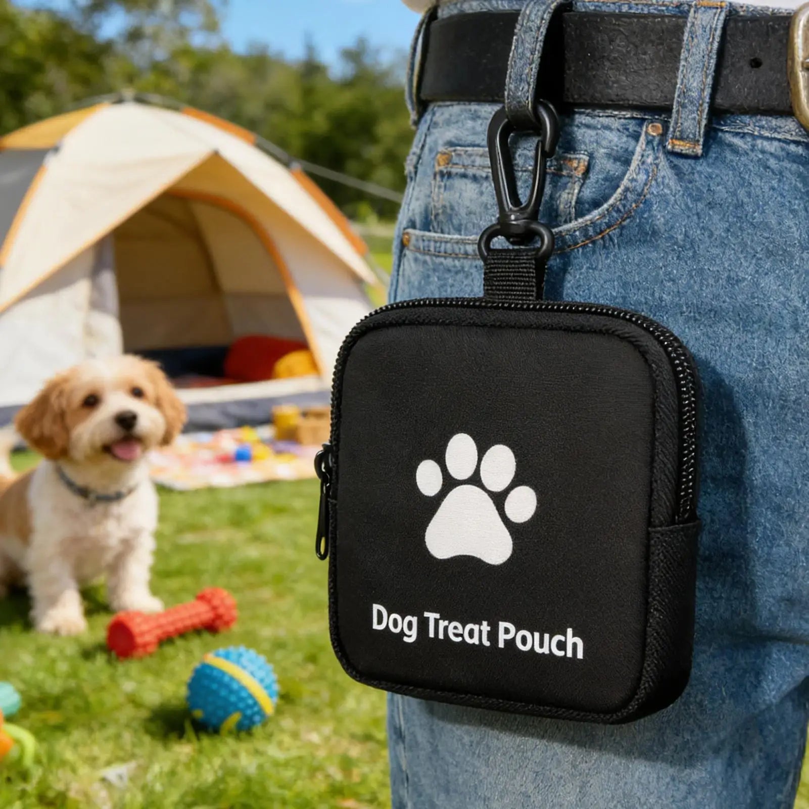 Dog Training Treat Bag Multi-functional pet bag Leakproof Portable Pet treats bag Train Snack Reward Waist Bag Pet supplies Oasis Select