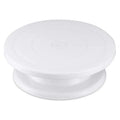 Rotating Cake Turntable, Anti-Skid Base For Carving, Pottery, Painting, Cake Decoration Suitable For Baking And Pottery Lovers Oasis Select WHITE
