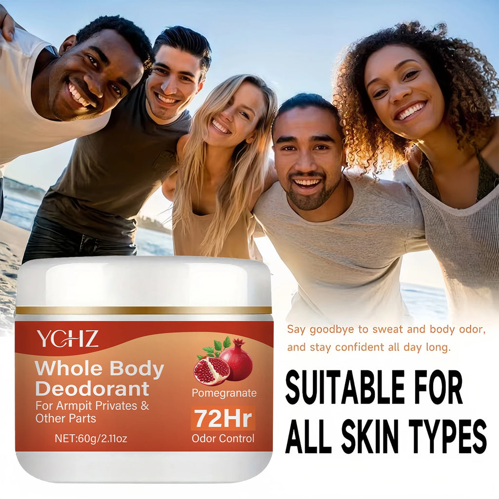 YCHZ Pomegranate Lemon Verbena Deodorant Cream | 72-Hr Fresh