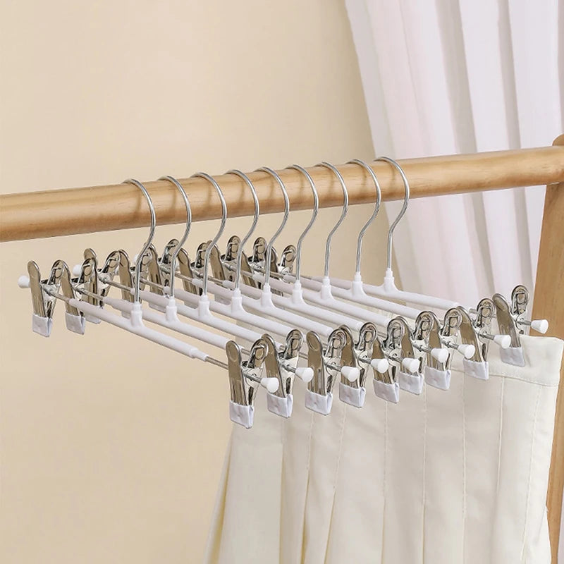Metal Windproof Hanger Clothes Home Pants Coat Non-slip Drying Oasis Select WHITE