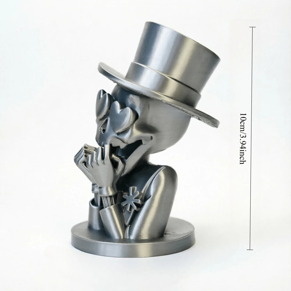 Funny Surprising Heart Eyes Skeleton Statues 3D Printing Art Statue Skeleton Desktop Ornaments Home Decor for Living Room Office Oasis Select Surprise Skeleton