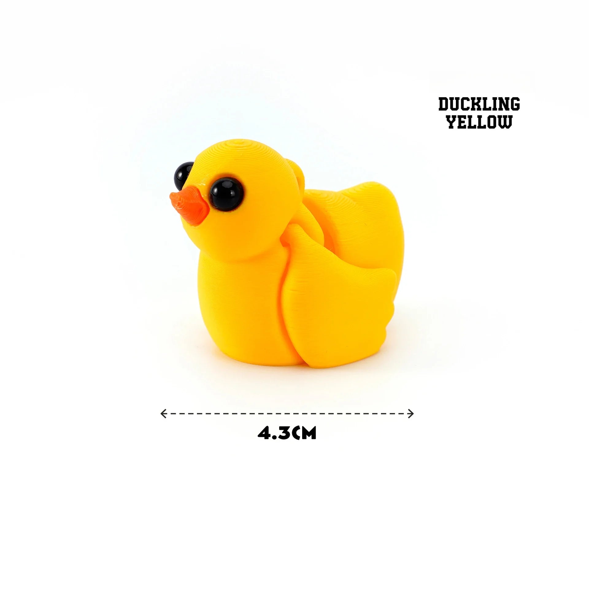 3D Printed Mini Animals Multi-Joint Rotatable Fidget Toys Office Desk Decoration Home Decor Animal Model Figurine Kid Gift 피규어 Oasis Select Little Yellow Duck