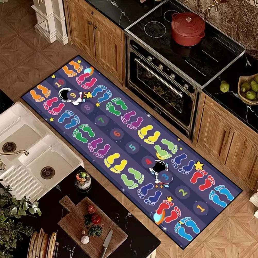Kids Hopscotch Rug | Indoor Jump Game Mat for Classrooms