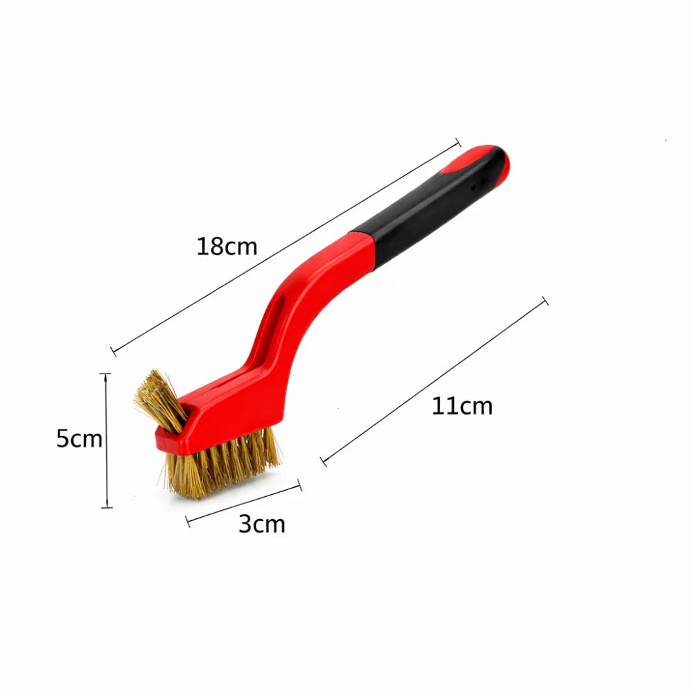 3PCS Double Head Wire Brush Set Rust Removal Mini Size Brass Wire Brush Multi-purpose Gap Cleaning Stainless Steel Wire Brush Oasis Select
