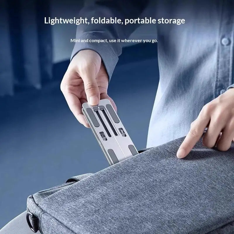 Laptop Stand Metal Material Foldable Portable Laptop Heighten Laptop Holder Bracket Notebook Stand Oasis Select