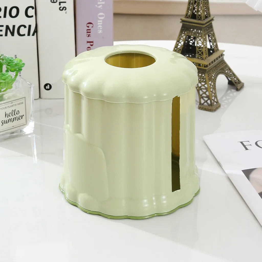 Double Opening Tissue Box Holder | Modern Desk Organizer