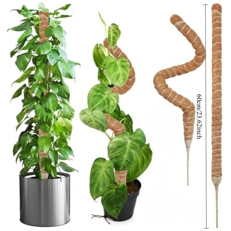 Plant Monstera Support Bendable Moss Pole for Plants Coconut Palm Fiber Monstera Handmade Coco Climbing DIY Garden Accessories Oasis Select Bendable 60CM