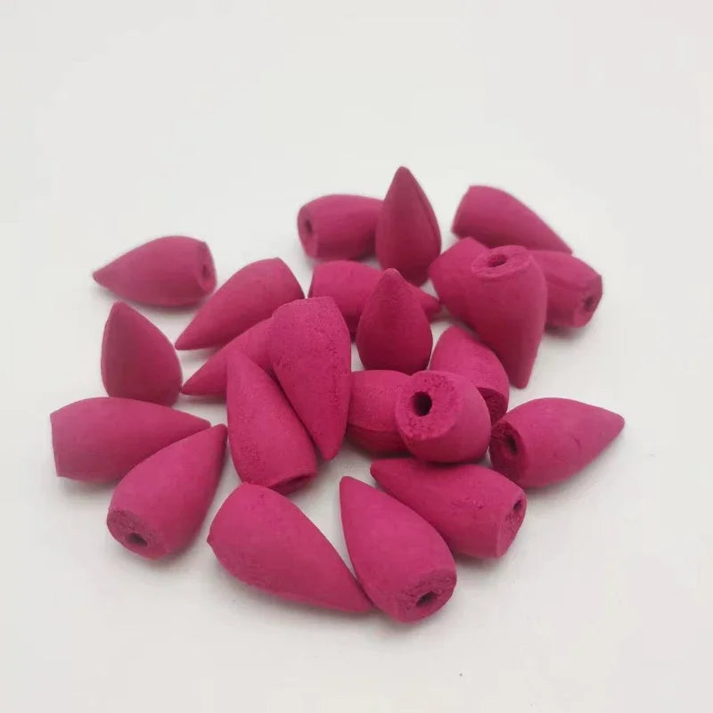 100/200/500 Pieces Backflow Incense Cones Mixed Natural Scent Waterfall inciensos Cones Tower Incense Backflow Incense Bullet Oasis Select rose 200pcs