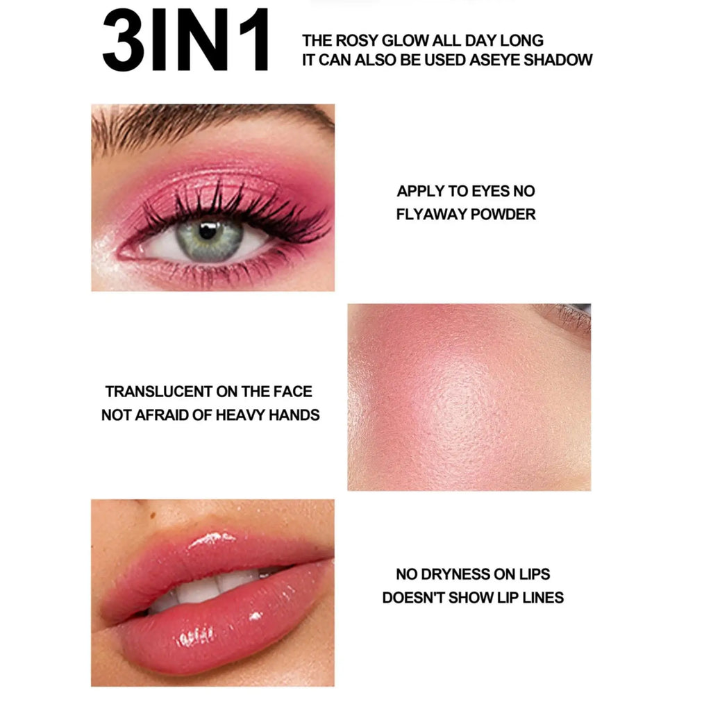 PH Bloom Multi Use Cheek Blush Tint Gradient Highlighter Gloss Natural Long Lasting Pink Powder Blusher Makeup Contour Oasis Select