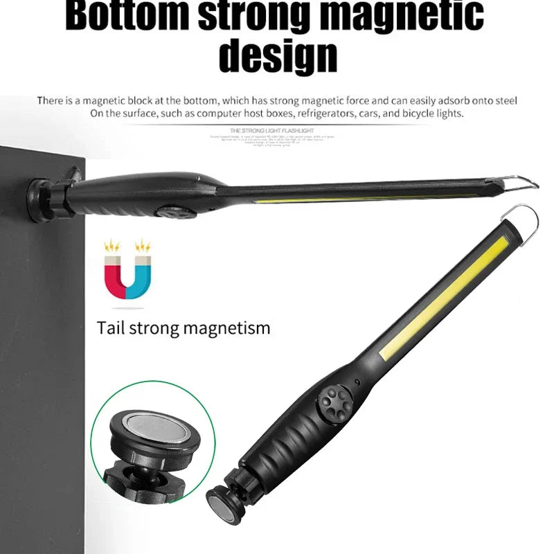 USB Rechargeable COB LED Work Light | Magnetic Portable