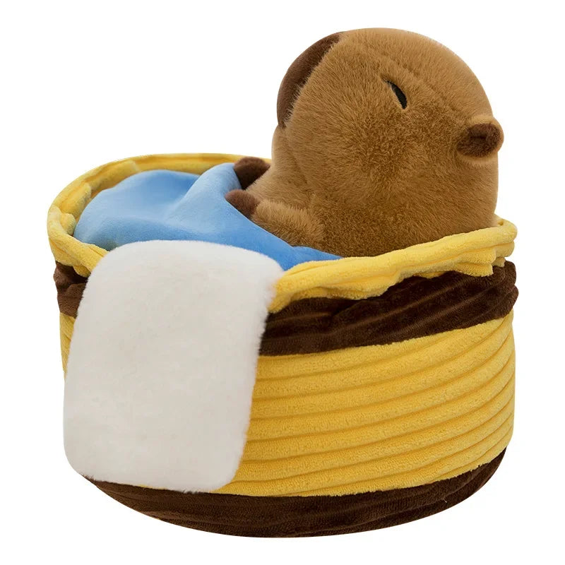 Bubble Bath Kapybara Plush Dolls Cute Puffer Fish Doll Doll Soothing Sleep with Cloth Dolls Children's Gifts Holiday Favours Oasis Select Capybara