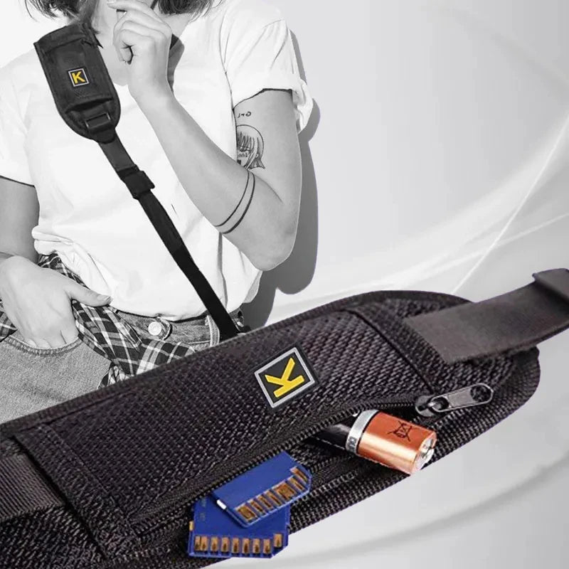 WAPUNO Anti-Slip DSLR Shoulder Strap – Canon, Nikon, Sony