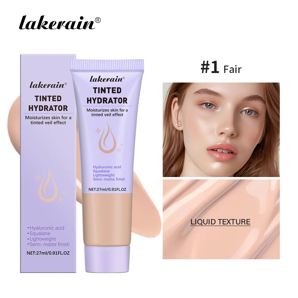 Lakerain Tinted Hydrator Buildable Coverage Intense Moisturizing Even Skin Tone Semi-matte Finish Makeup Moisturizing Cream Oasis Select Fair