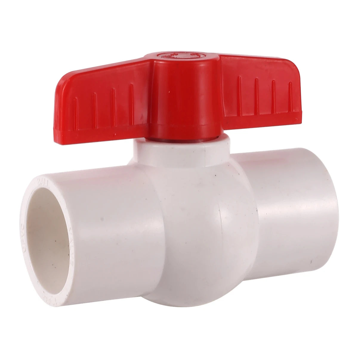 Butterfly Valve 20/25/32/40/60mm Connector Pipe PVC Garden Irrigation Aquarium Drainage System Water Supply Fittings White Oasis Select Diameter 50mm PVC Ball Valve
