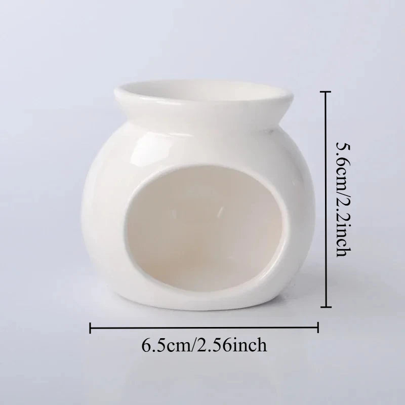 Essential Oil Burners Wax Melt Warmer Aromatherapies Aromas Diffuser Furnaces Ceramics Tealight Holder Decors Oasis Select WHITE