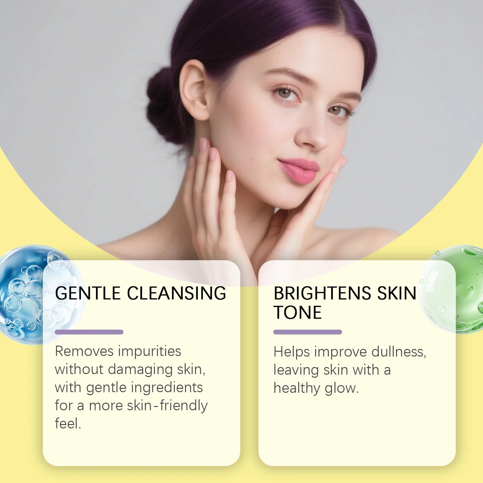 Turmeric Vitamin C Facial Cleanser Cleansing Refreshing Moisturizing for Soft Smooth Skin Purifying Brightening Facial Cleanser Oasis Select